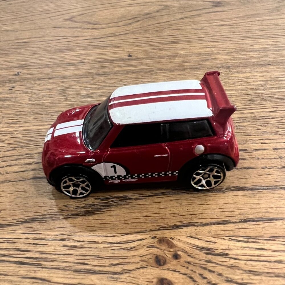 2011 Hot Wheels Red Mini Cooper S Challenge Diecast Toy Car